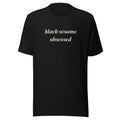 Black Sesame Obsessed text t-shirt, black